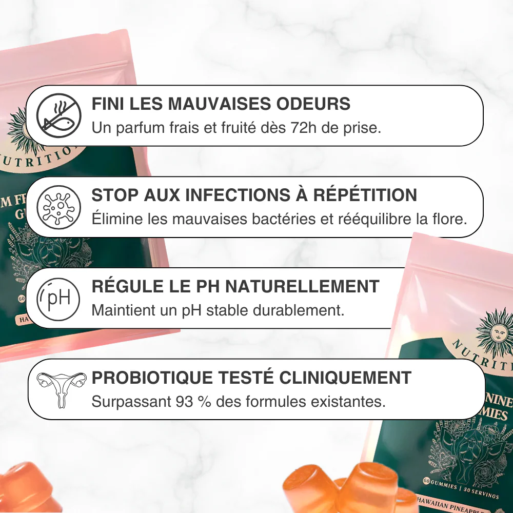 VitalSource™ - Gummies Équilibre Intime Féminin l Confort Ultime
